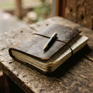 Leather Field Notebook, Blank